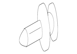 Toyota 	Venza  - Bədən A-Pillar Trim Paneli Klipi