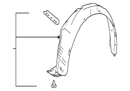 Toyota 	RAV4  - Qabaq Sol Çamurluk Sıçrama Qalxanı