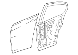 Lexus GS350 - Arxa sol qapı qabığı