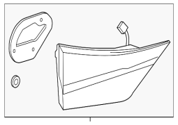 Lexus GS350- Arxa sağ arxa işıq yığımı