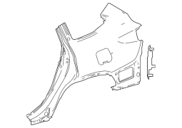 Toyota 	Highlander  - Arxa Sağ Xarici Körpü Paneli