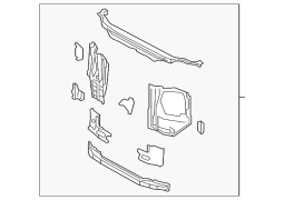 Toyota OE 5320160171 - Ön Radiator Dəstək Paneli