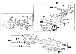 Lexus OE 9046816019 - Arxa oturacaq yastığı üçün klip
