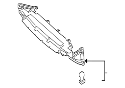 Toyota OE 5261806040 - Ön Aşağı Arxa Radiator Dəstəyi Sıçrama Qalxanı