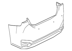 Lexus ES300h - Arxa Yuxarı Bufer Qapağı