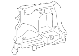 Toyota RAV4  - Arxa Sol Aşağı Arxa Daxili Dörddəbir Panel Trim Paneli