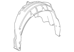 Toyota Camry - Arxa Sağ Quarter Panel Splash Shield