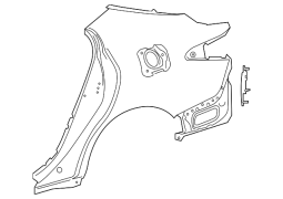 Toyota 	Camry  - Arxa Sol Xarici Körpə Paneli