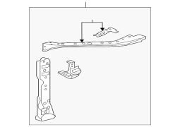 Toyota OE 5320333902 - Ön Sol Radiator Dəstəyi Yan Panel