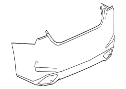 Lexus ES350	 - Arxa bufer qapağı