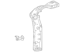 Toyota OE 532020E903 - Ön Sağ Radiator Dəstəyi Yan Panel
