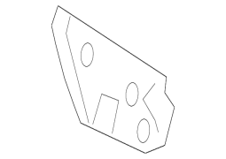 Mazda OE TK48500U1B - Qabaq Sol Yuxarı Bufer Qapağı Kronşteyn