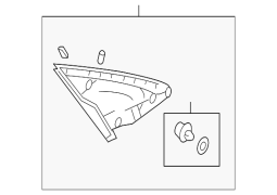Mazda OE D6516916YC - Qabaq Sol Qapinin Güzgü Üzük Üzük