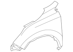 Replace® HO1240193PP - Ön Sürücü Yan Çamurluğu