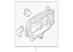 Honda OE 72160T0GA02ZA - Arxa Sol Daxili Daxili Qapı Dəstəyi