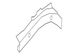 Honda OE 60811SZAA00ZZ - Ön Sağ Daxili Çərçivə Yan Üzvü