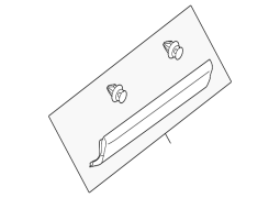 Mazda OE TD1151RD0G - Arxa Sol Qapı Qapağı