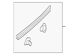 Honda OE 72868TVAA01 - Sol Aşağı Qapı Qabıq Möhürü