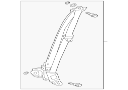 Honda OE 04818T2FA00ZC - Ön Sol Təhlükəsizlik Kəməri Qutağı və Çiyin Kəməri