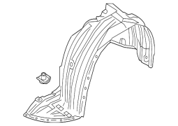 Mazda OE TK4856130B - Qabaq Sağ Qanad Sıçrama Qalxanı