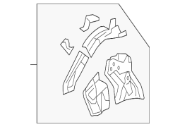 Honda OE 60650SWA305ZZ - Sağ Qabaq Önlük Apronu