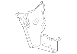 Mazda OE GHP950340D - Rear Right Bumper Splash Shield