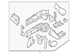 Honda OE 60910SNAA01ZZ - Ön Sol Çərçivə Yan Üzvü