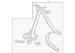 Honda OE 04818TA0A01ZD - Ön Sol Təhlükəsizlik Kəməri Qutağı və Çiyin Kəməri