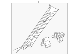 Mazda OE GHR168170C75 - Qabaq Sol Bədən A-Sütununun Trim Paneli