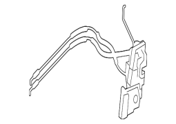 Mazda OE TD1273310E - Arxa Sol Qapı Kilidi