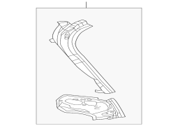 Mazda OE KD537044X - Sağ xarici gövdə D sütunu