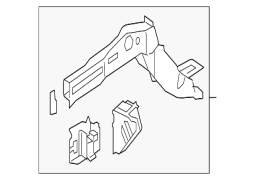 Honda OE 60910TA0A00ZZ - Ön Sol Çərçivə Yan Üzvü
