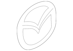 Mazda OE TD1151731 - Arxa Lyuk Emblemi