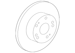 Honda OE 42510TP6A01 - Arxa disk əyləc rotoru