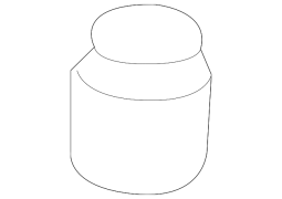 Mazda OE BP8F614J7 - Kondisioner xidmət klapan qapağı