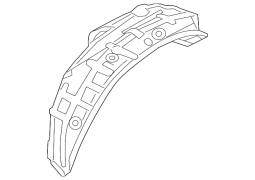 Mazda OE B45A561H1A - Arxa Sağ Dörddəbir Panel Sıçrama Qalxanı