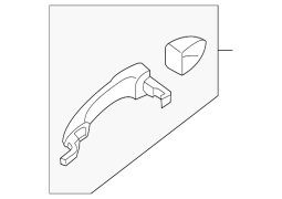 Mazda OE GS1D72410H85 - Arxa Sağ Xarici Xarici Qapı Dəstəyi