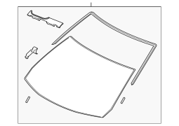 Mazda OE BJM363900A - Qabaq şüşə