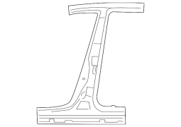 Mazda OE TDY170351D - Sağ Bədən B Sütunu və Roker Paneli