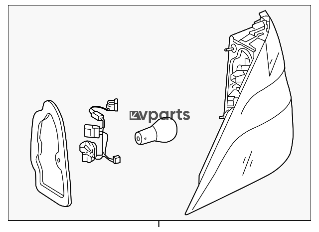 Arxa sağ arxa işıq yığımı  - Mercedes-Benz  R-Class
