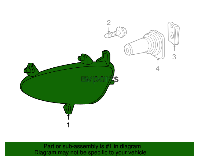 Qabaq sol duman işığı  - Mercedes-Benz  B-Class