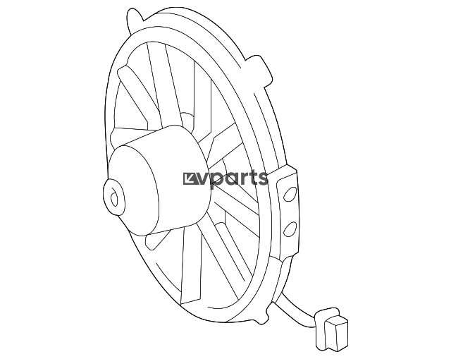 Sol Mühərrikin Soyuducu  Motoru  - Mercedes-Benz CLK 430