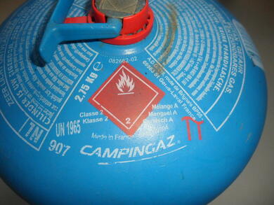 CAMPINGGAS 1,80 kg Fllung, Butangas , leer