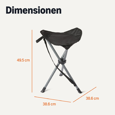 SUCHE:    Tragbarer, klappbarer Hocker, Dreibein gesucht...