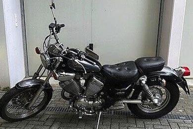 Virago 535 + neuer Helm