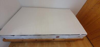 Taschenfederkern Matratze mit Lattenrost 120x200 cm