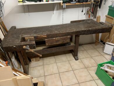 Alte Schreiner werkbank