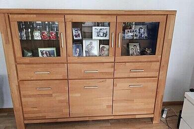 Highboard Kernbuche massiv