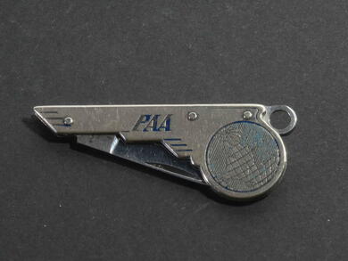 Werbetaschenmesser PAA Pan American Airways Klappmesser SMF Solingen - aus der Zeit 1944-1955 - sehr seltenes Exemplar