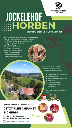Frisches Rindfleisch vom Familienbetrieb - jetzt vorbestellen!